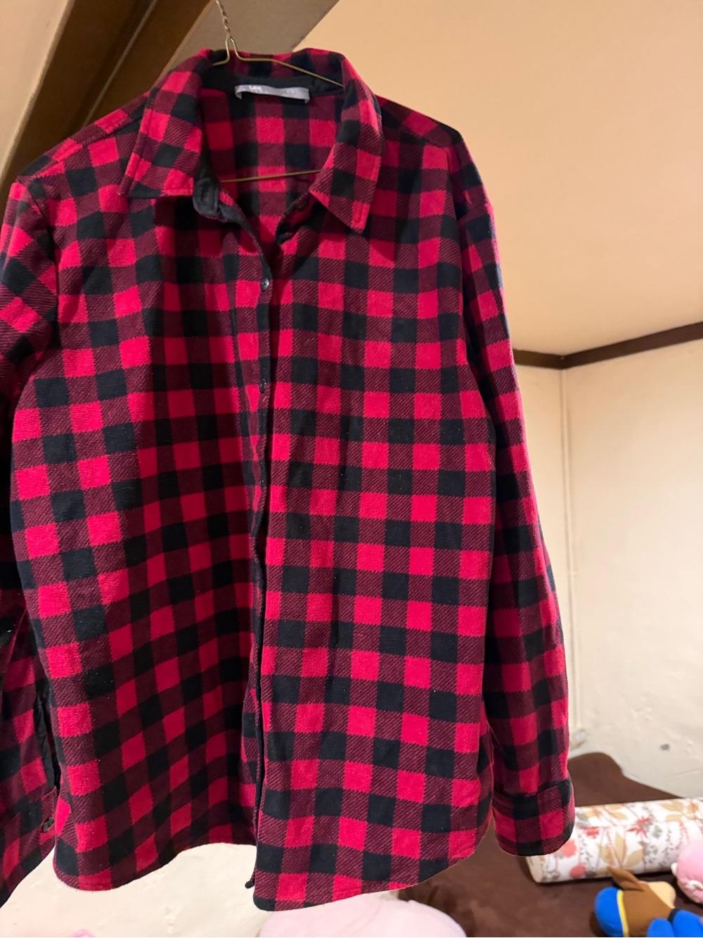 Lee Red and Black Buffalo Plaid Shirt Jacket